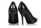 Black high-heel shoes.
